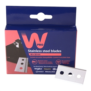 Kniv til glasskraber for glaskeramiske kogeplade og komfur.